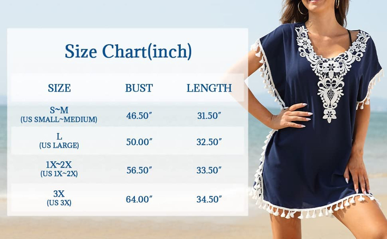 Womens Chiffon Swimsuit Cover up Beach Coverups for Swimwear