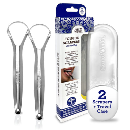 Stainless Steel Spoon Tongue Scraper, 2Pk