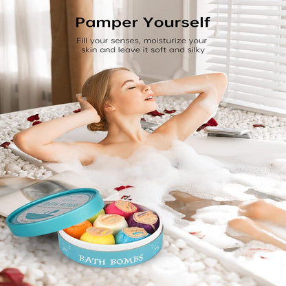 Bath Bombs Set Bath Salt Balls Self Care for Women